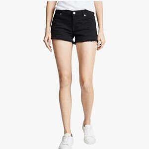 7 For All Mankind Womens Jeans Denim Short Black